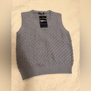 Brandy Melville Light Blue Knit Sweater Vest